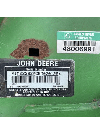 Image of John Deere 62D equipment image 1