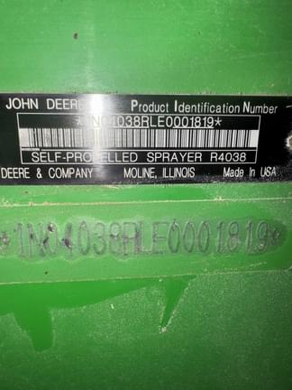 Image of John Deere R4038 equipment image 2