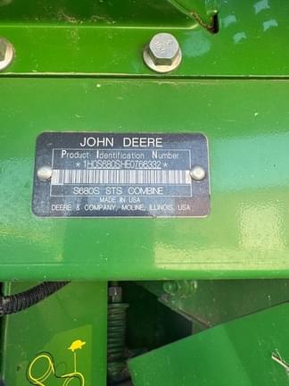 Image of John Deere S680 equipment image 4
