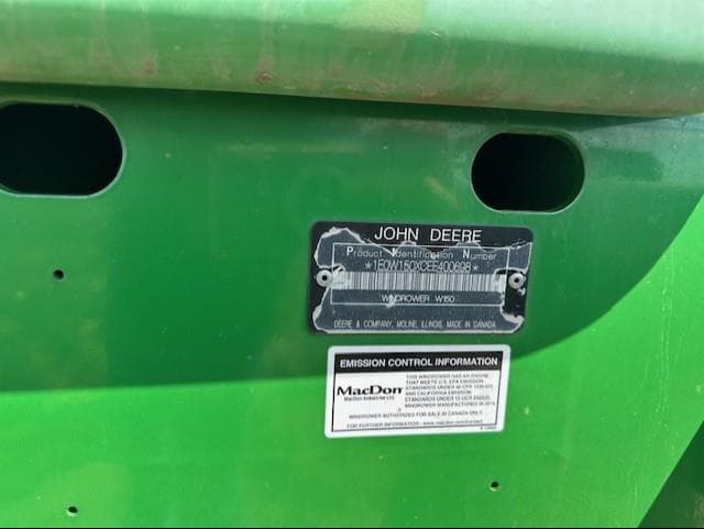 Image of John Deere W150 equipment image 1