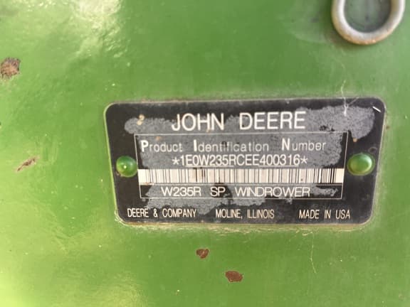 Image of John Deere W235 Image 1