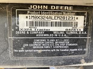 Main image John Deere X324 8