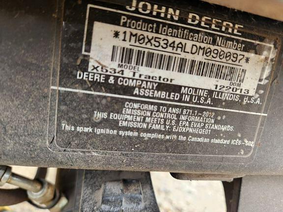 Image of John Deere X534 equipment image 4