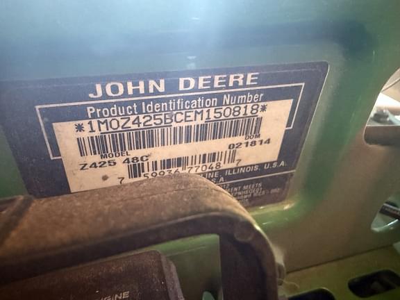 Image of John Deere Z425 equipment image 2