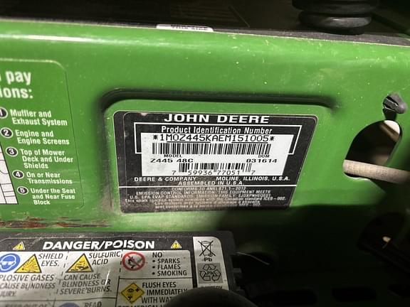 Image of John Deere Z445 equipment image 3