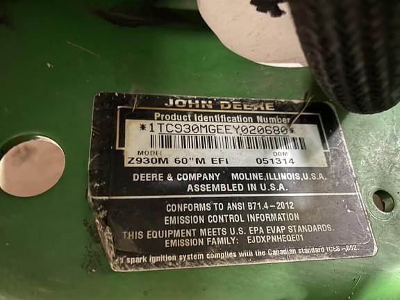 Image of John Deere Z930M equipment image 4