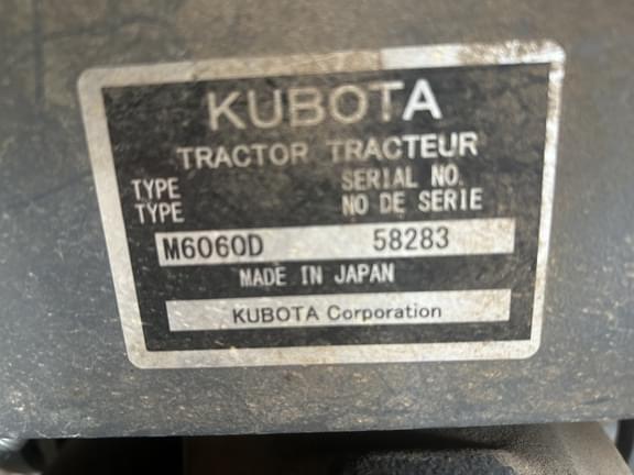 Image of Kubota M6060 equipment image 1