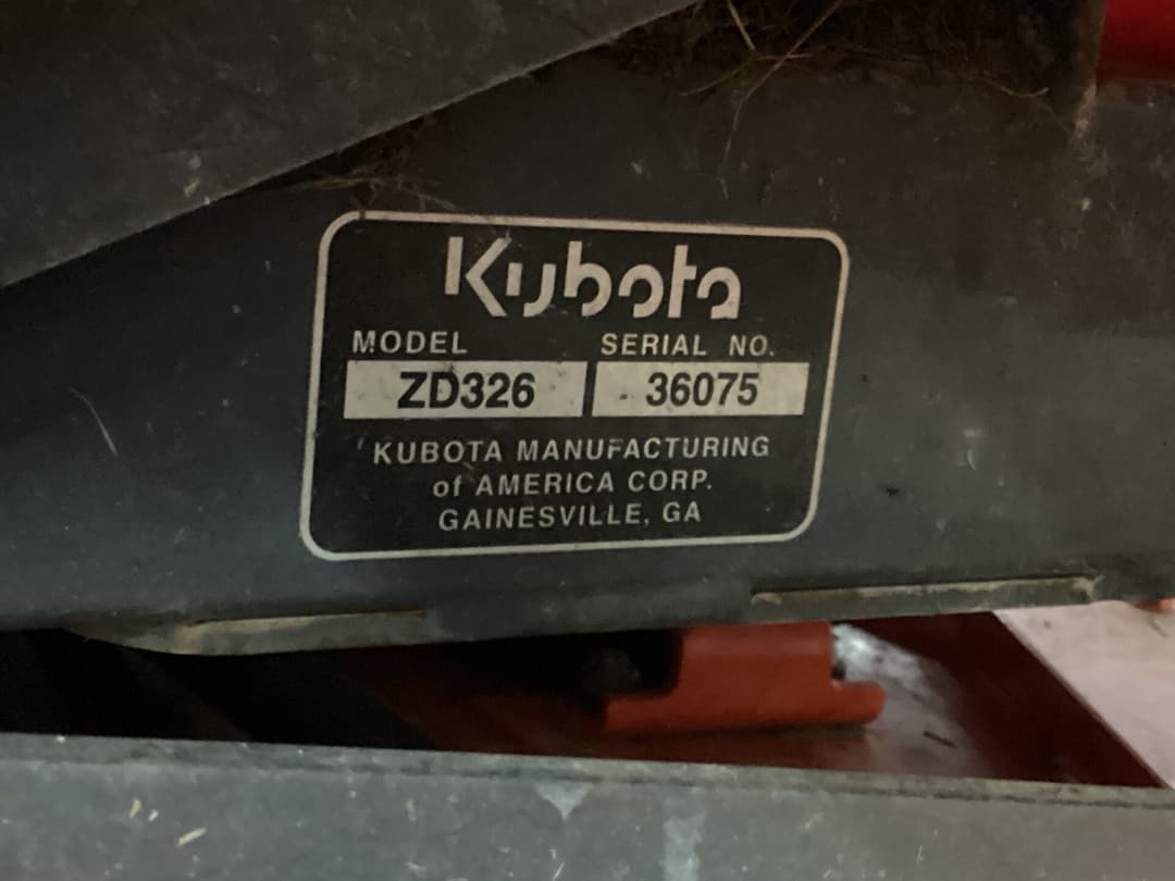 Image of Kubota ZD326S Image 0