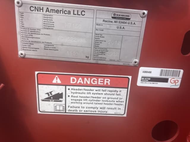 Image of New Holland H7150 equipment image 4