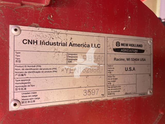 Image of New Holland RB560 Specialty Crop equipment image 1