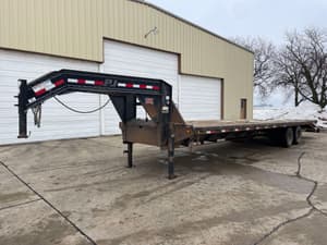 SOLD - 2014 PJ 8ft x 32ft Gooseneck Flatbed Trailer Other Equipment