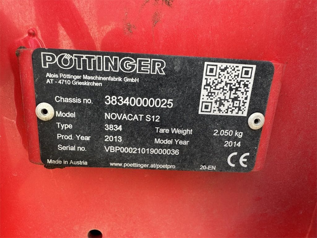 2014 Pottinger Novacat S12 Equipment Image0