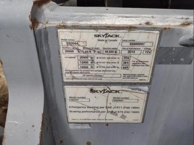 Image of Sky Jack ZB2044 equipment image 4