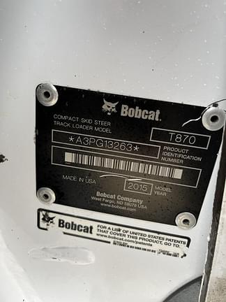 Image of Bobcat T870 equipment image 2