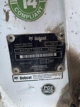 Image of Bobcat T870 equipment image 2
