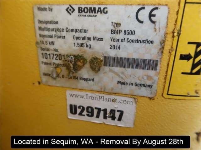 Image of Bomag BMP8500 equipment image 2