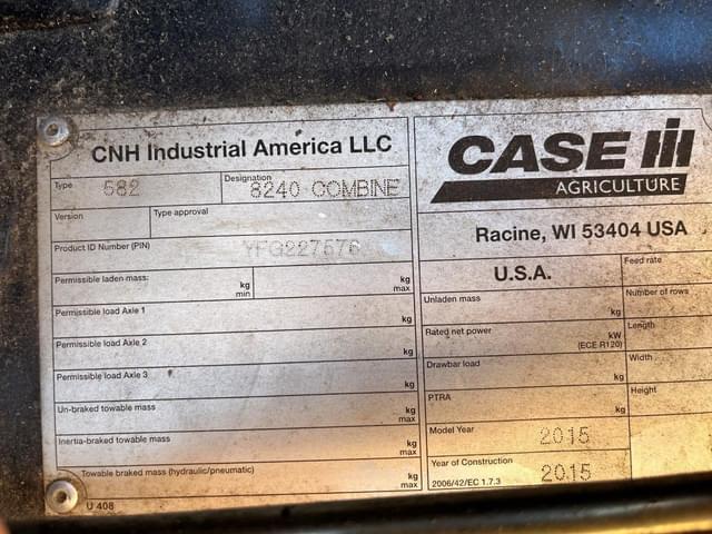 Image of Case IH 8240 equipment image 1
