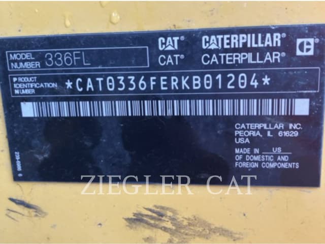 Image of Caterpillar 336FL equipment image 4