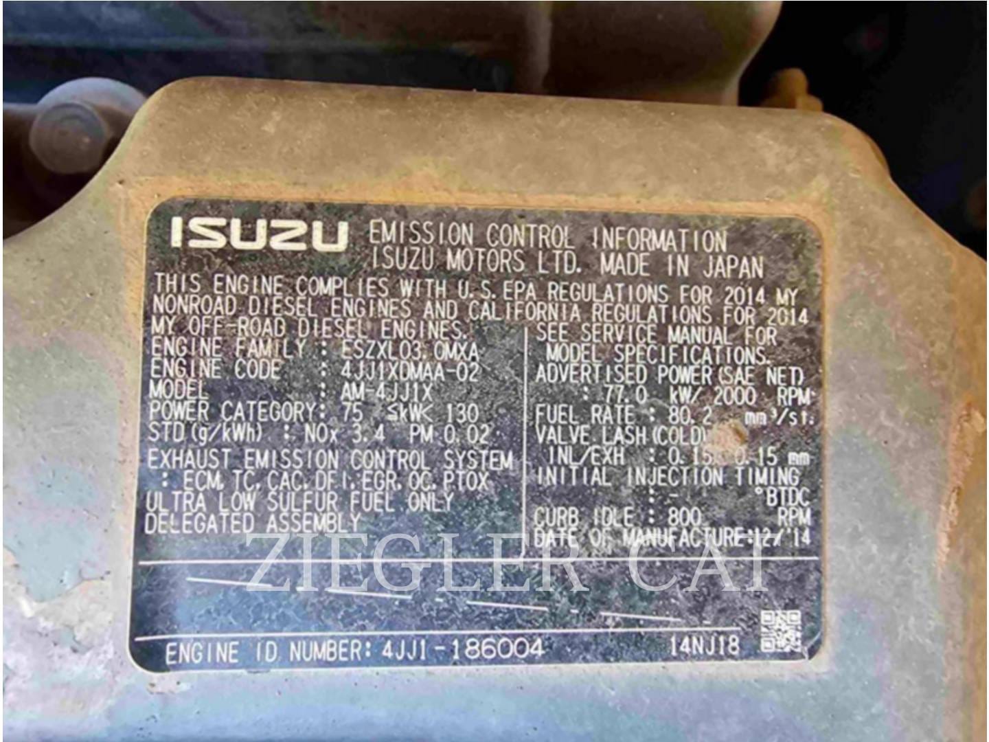 2015 John Deere 135G Equipment Image0