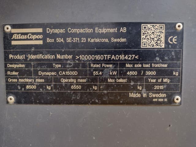 Image of DYNAPAC CA1500D equipment image 4