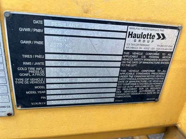 Image of Haulotte 4527A equipment image 4