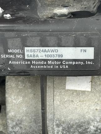 Image of Honda HSS724A equipment image 1
