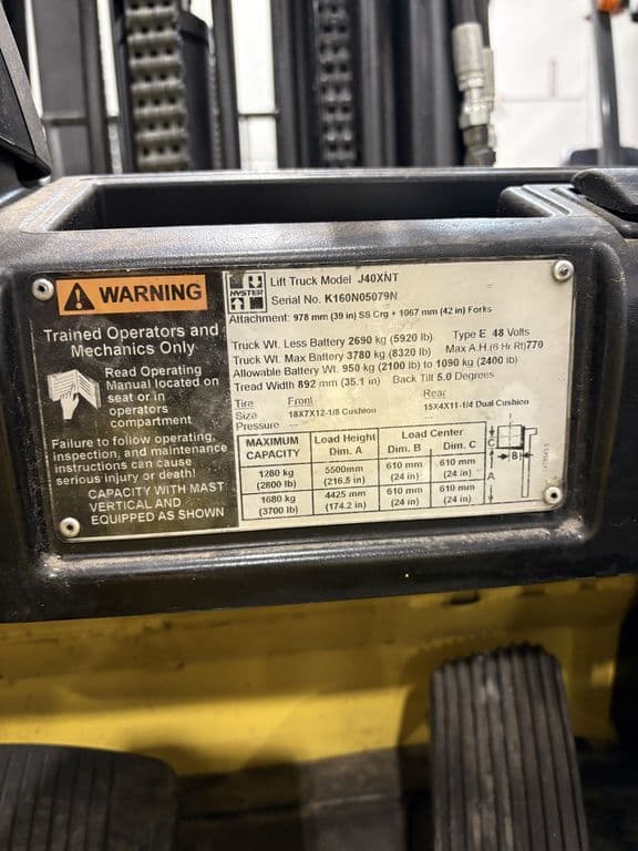 Image of Hyster J40XNT Image 1