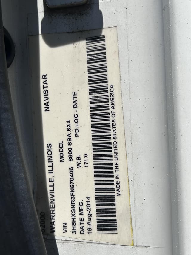 Image of International  Transtar 8600 equipment image 4