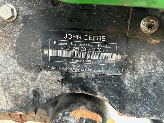 Image of John Deere 1025R equipment image 4