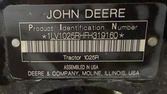 Image of John Deere 1025R equipment image 4