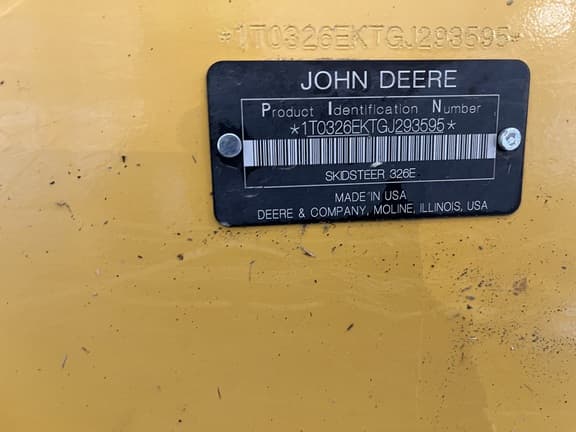 Image of John Deere 326E equipment image 4
