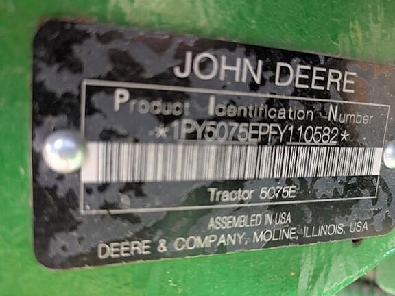 Image of John Deere 5075E equipment image 1