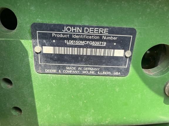 Image of John Deere 6150M equipment image 4