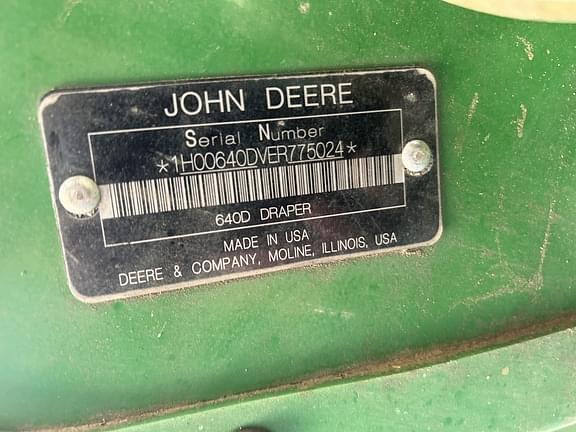 Image of John Deere 640D equipment image 1