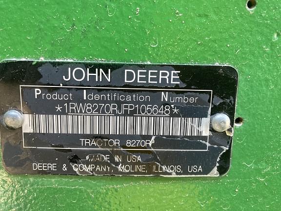 Image of John Deere 8270R equipment image 1