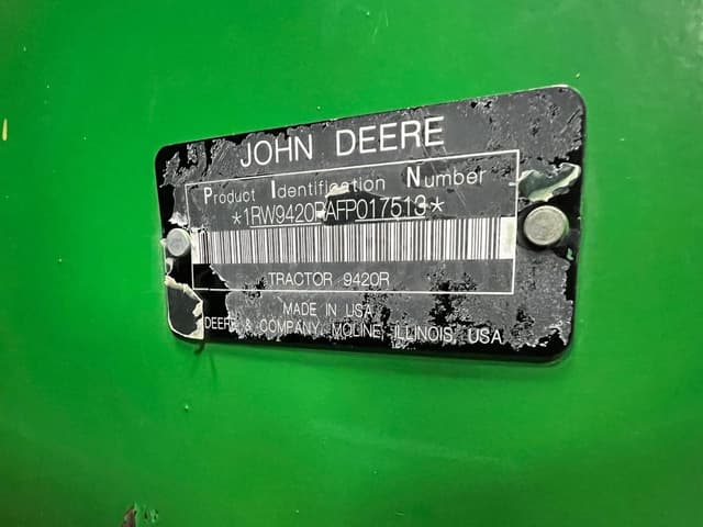 Image of John Deere 9420R equipment image 1