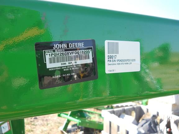 Image of John Deere H260 equipment image 4