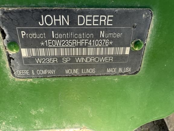 Image of John Deere W235 equipment image 1