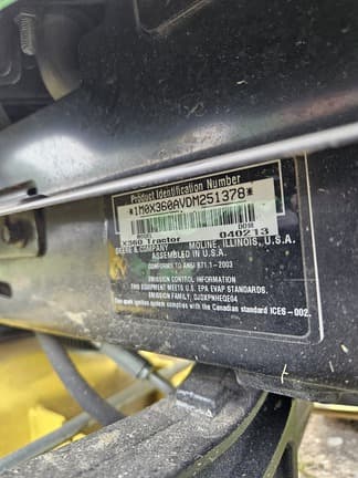 Image of John Deere X360 equipment image 3