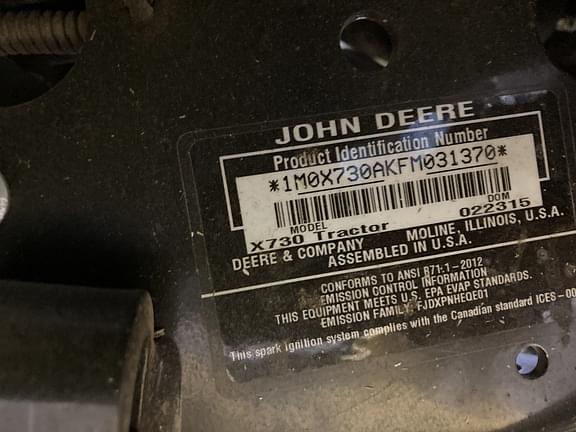 Image of John Deere X730 equipment image 1