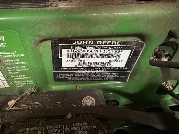 Image of John Deere Z435 equipment image 3