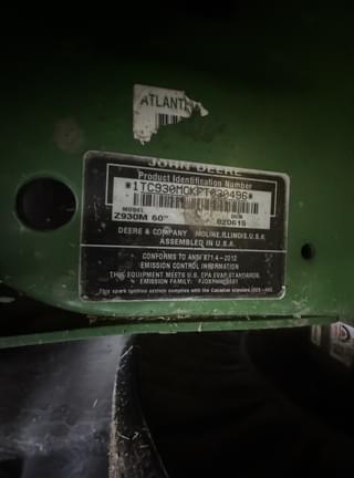 Image of John Deere Z930M equipment image 4