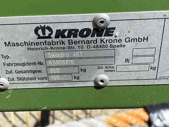 Image of Krone Swadro 46T equipment image 1