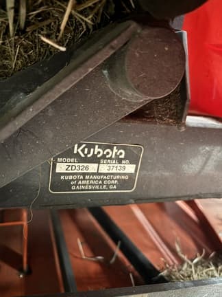 Image of Kubota ZD326 equipment image 2