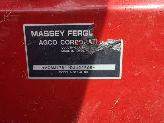 Image of Massey Ferguson 1754 equipment image 1