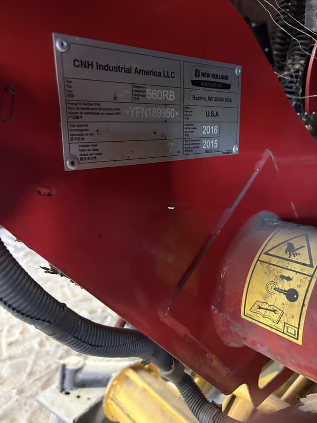 Image of New Holland RB560 Specialty Crop equipment image 2