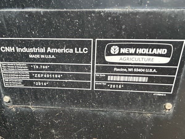 Image of New Holland T9.700 equipment image 3
