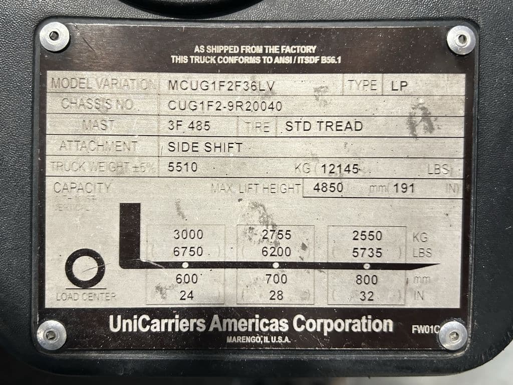 Image of Unicarriers CF80LP Image 1