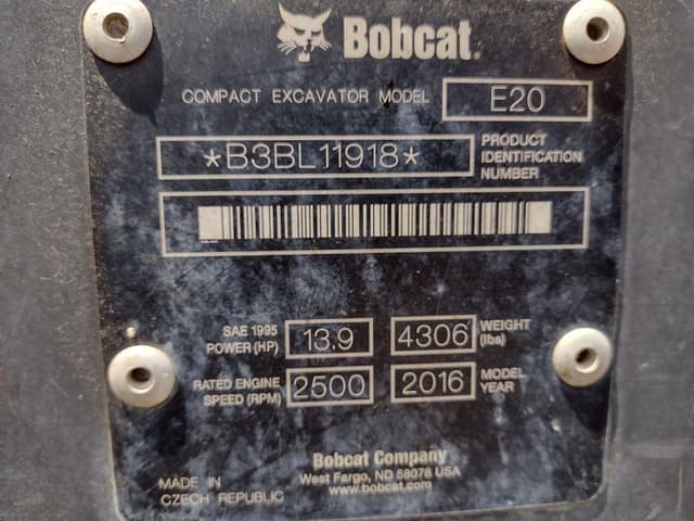 Image of Bobcat E20 equipment image 2