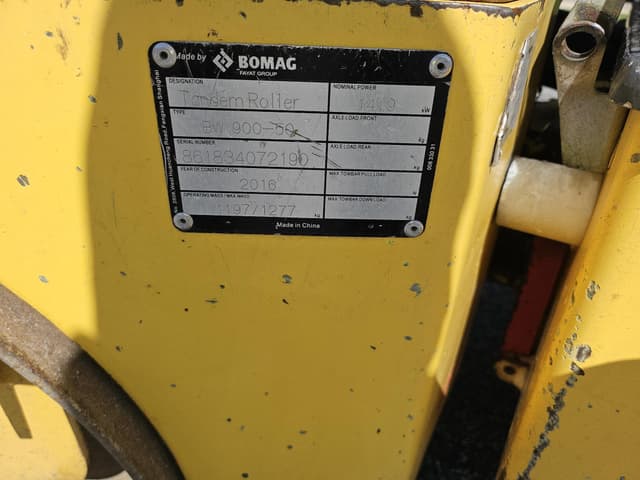 Image of Bomag BW900-50 equipment image 1